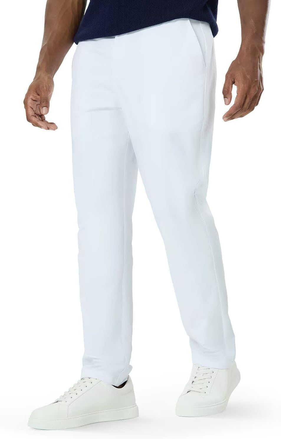 Mens Classic Fit Golf Pants Stretch Work Dress Pants 30''/32''/34'' Lightweight Casual Pants with Pockets