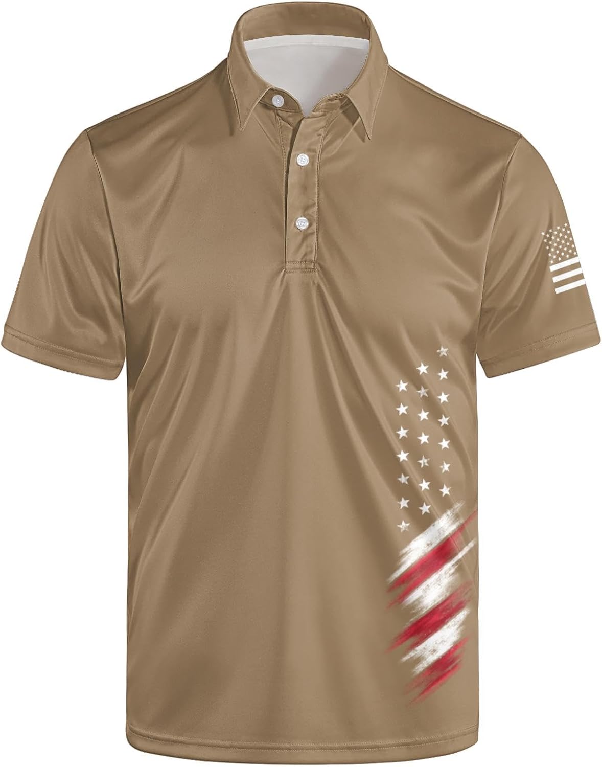 Golf Polos for Men Funny Moisture Wicking Golf Shirts Performance Quick-Dry Polo Shirts Short Sleeve