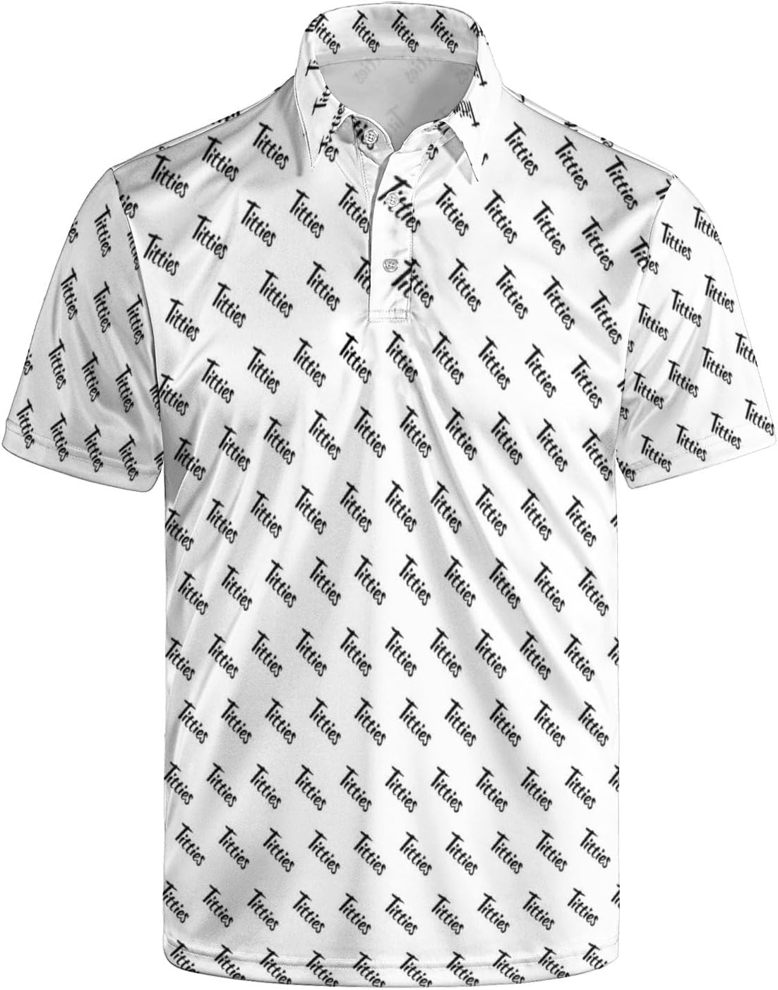 Golf Polos for Men Funny Moisture Wicking Golf Shirts Performance Quick-Dry Polo Shirts Short Sleeve