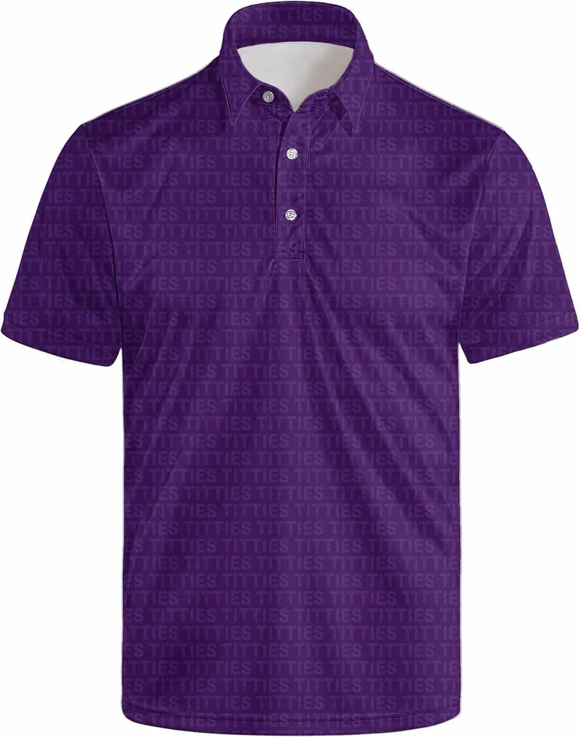 Golf Polos for Men Funny Moisture Wicking Golf Shirts Performance Quick-Dry Polo Shirts Short Sleeve