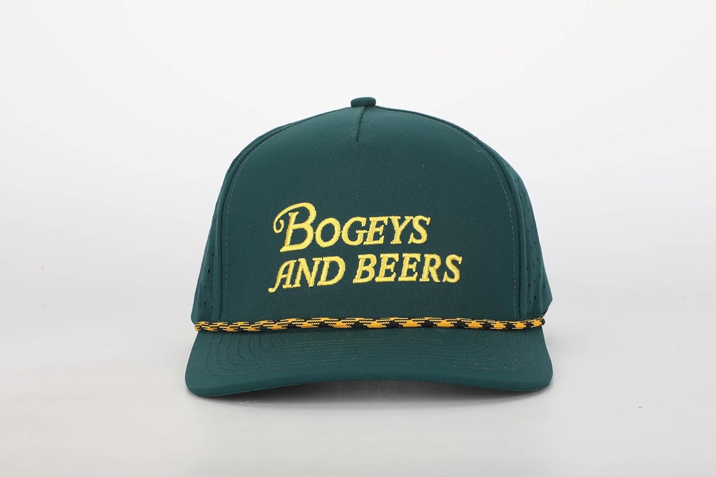 Bogeys and Beers Cooling Performance Golf Hat | Adjustable and Breathable | Funny Golf Hat Green