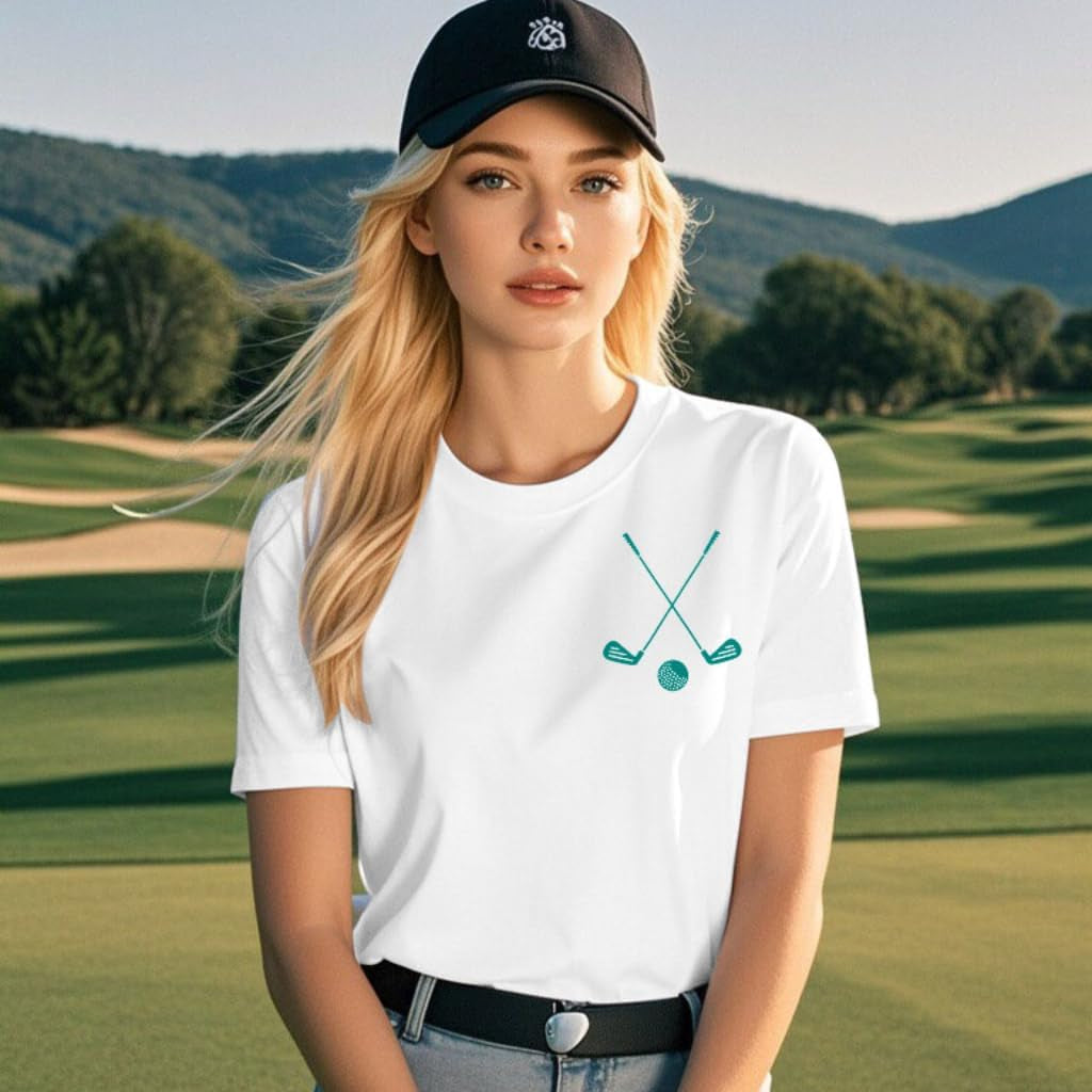 Funny Golf Tshirts Women Stop Looking at My Putt Golf Golfer T Shirt Golfing Season Party Golf Lover Graphic Tops