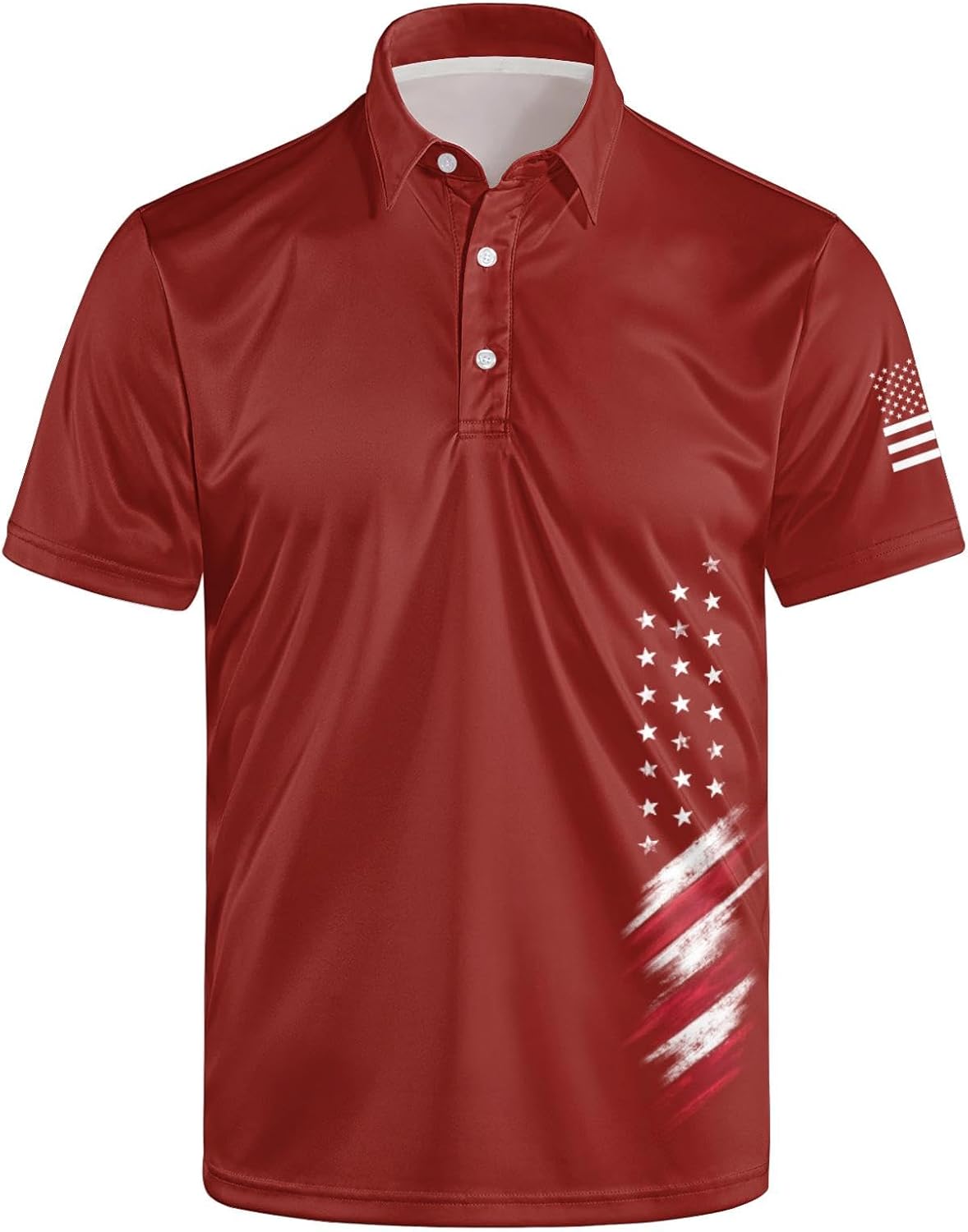 Golf Polos for Men Funny Moisture Wicking Golf Shirts Performance Quick-Dry Polo Shirts Short Sleeve