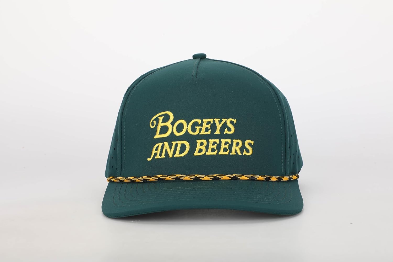 Bogeys and Beers Cooling Performance Golf Hat | Adjustable and Breathable | Funny Golf Hat Green